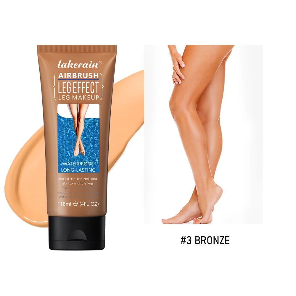 116ml Leg Makeup Waterproof Long Lasting Body Foundation Even Skin Tone Medium Bronze Tanning Cream Anti-Transfer