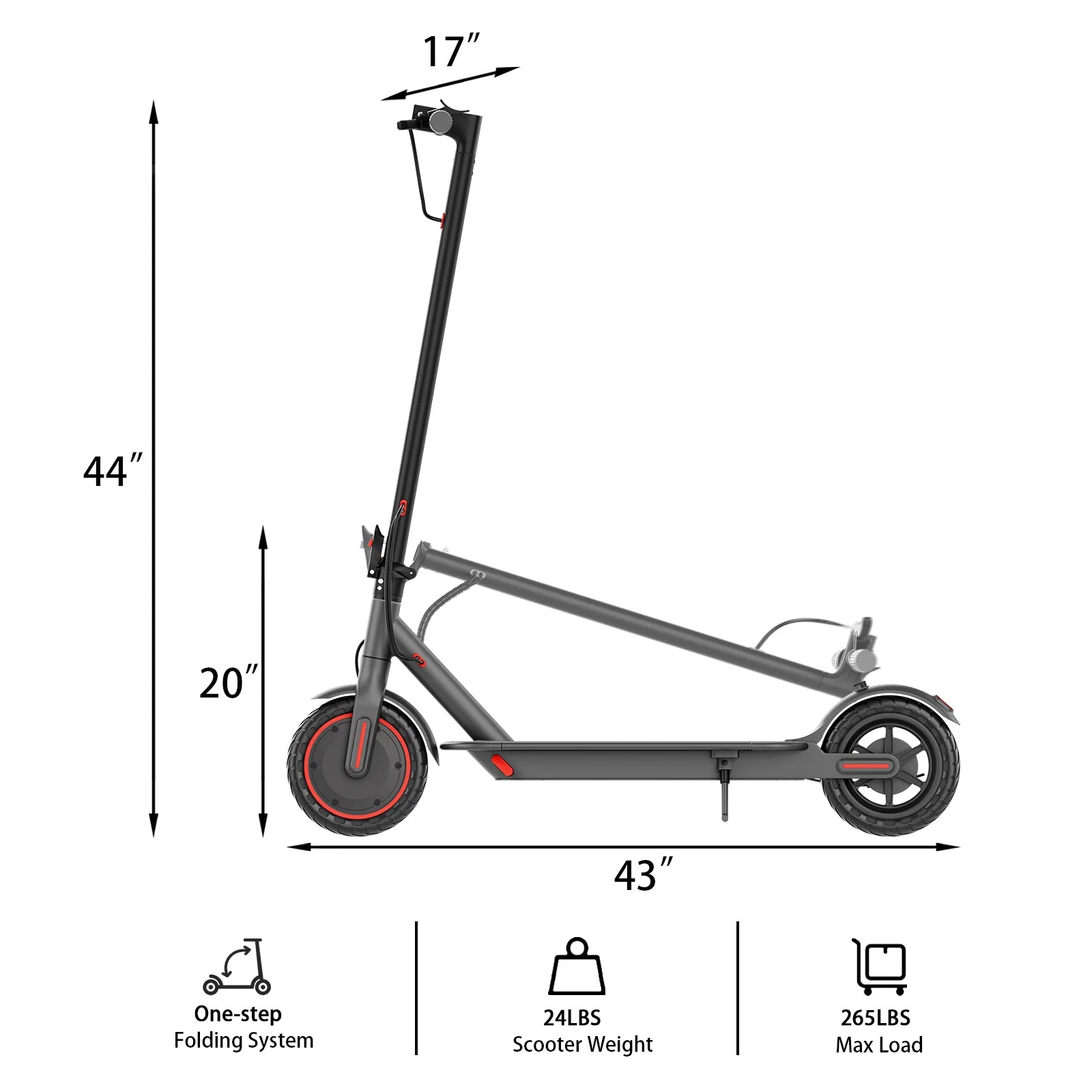 Electric Scooter With Seat Storage Bag 350W 36V 5.2Ah 19/MPH 16Miles Range APP Control Commute E-Scooter