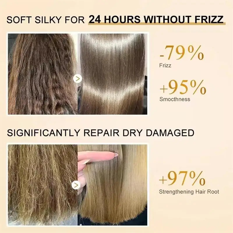 5 Seconds Repair Damaged Frizzy Hair Soft Smooth Shiny Nutrition Deep Moisturize Nourishing Hair Care