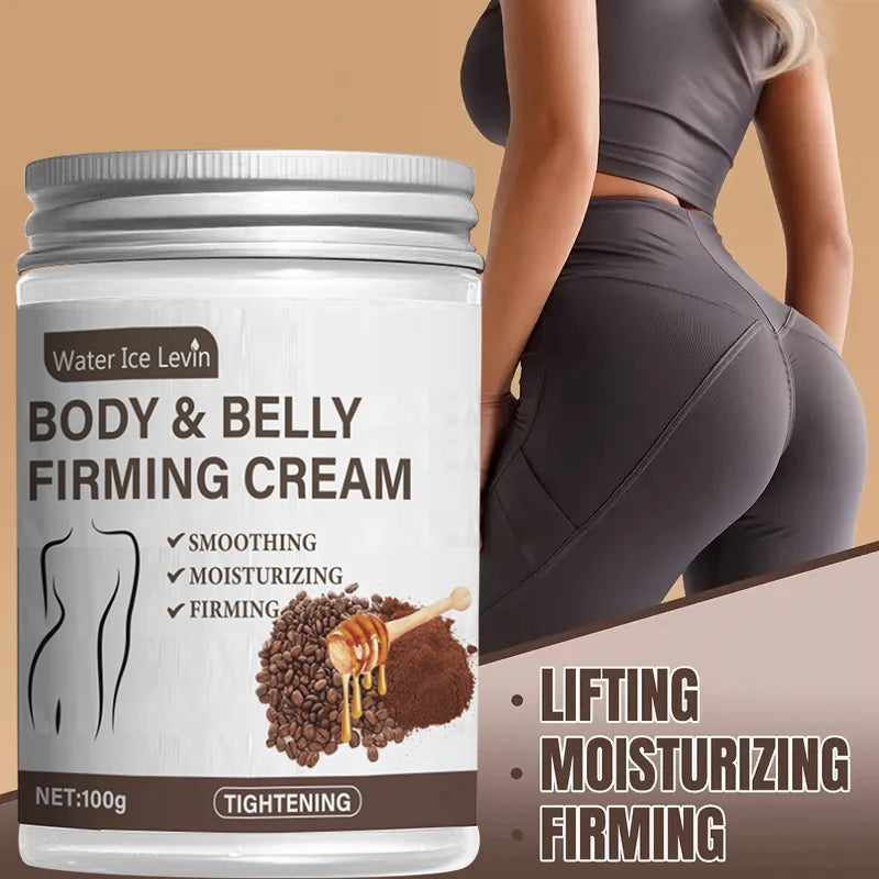 Firming Cream Contains Caffeine and Coconut Oil, Rich in Vitamin E, Fragrance-Free, Tightens and Lifts the Abdomen, Thighs, Buttocks, Arms, All Skin Types, Hypoallergenic, Whitening Effect
