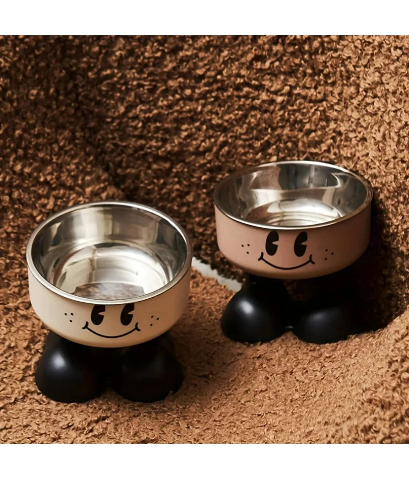 Bowl Stainless steel Food Water Bowls Raised No Spill Pet Feeder bowl for Puppy