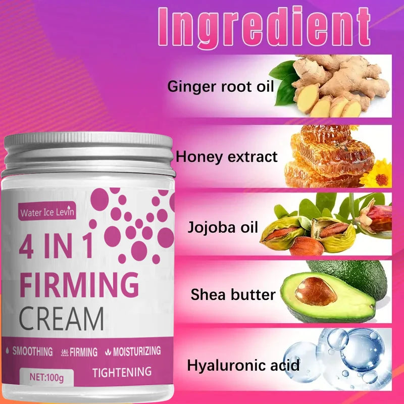 Crema Corporal Hidratante con Jengibre, Aloe Vera y Café, 100 g