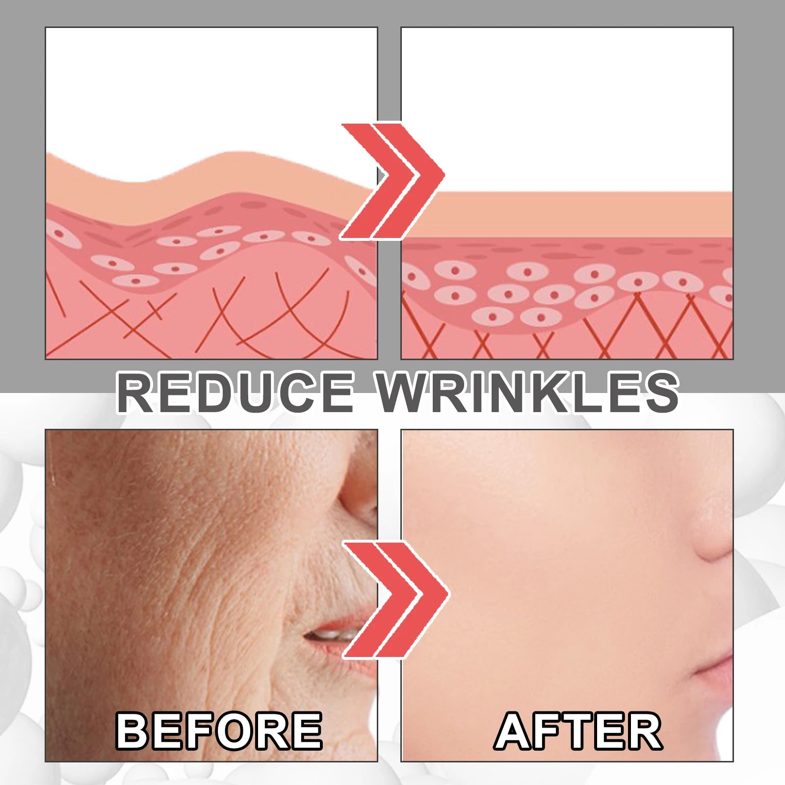Collagen Face Cream Anti Aging Wrinkle Reduction Moisturizer for Women Firming & Lifting Cream to Brighten Skin Ton 30ml