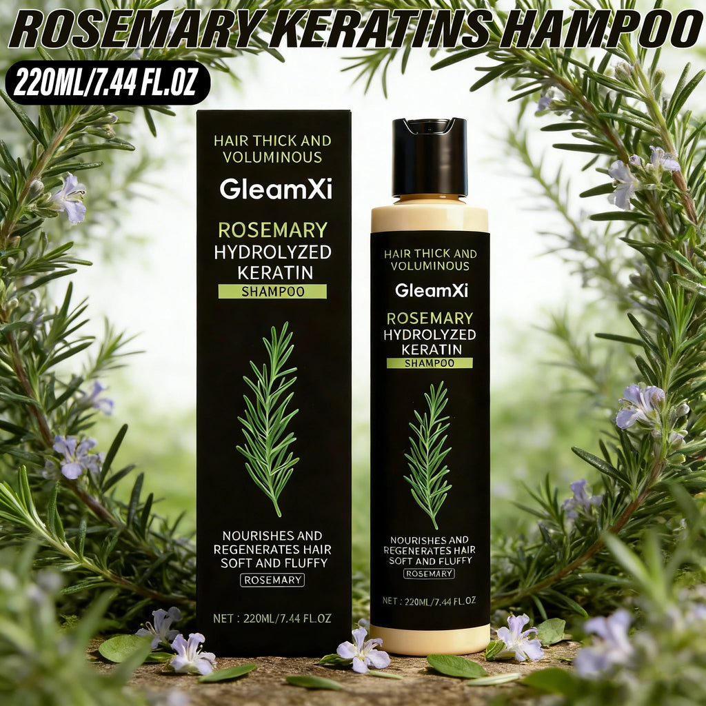 Champú Voluminizador de Romero y Queratina, Nutritivo y Reparador, 220 ml