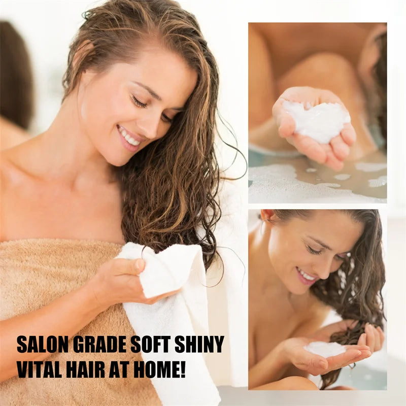 5 Seconds Repair Damaged Frizzy Hair Soft Smooth Shiny Nutrition Deep Moisturize Nourishing Hair Care