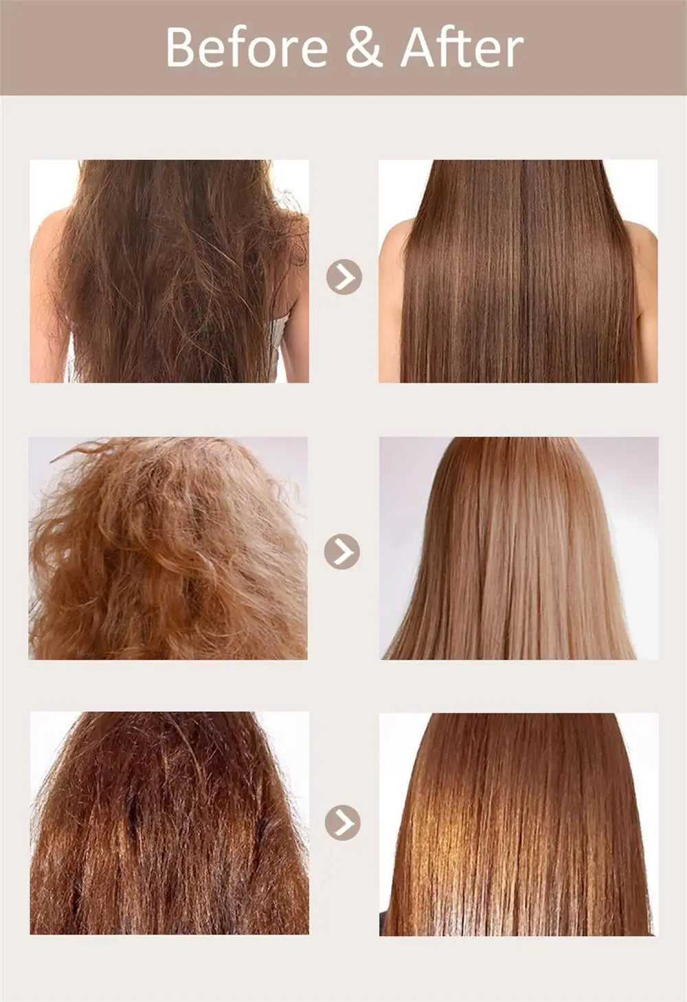 5 Seconds Repair Damaged Frizzy Hair Soft Smooth Shiny Nutrition Deep Moisturize Nourishing Hair Care