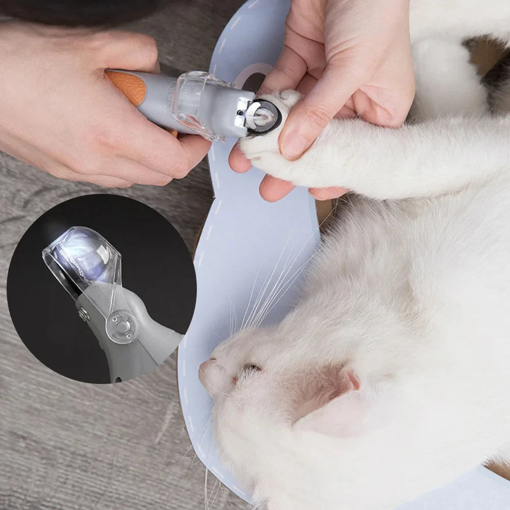 LED Light Cat Dog Nail Clipper Tool Scissors Nail Toeclaw Cutter Scissors Pet Supply