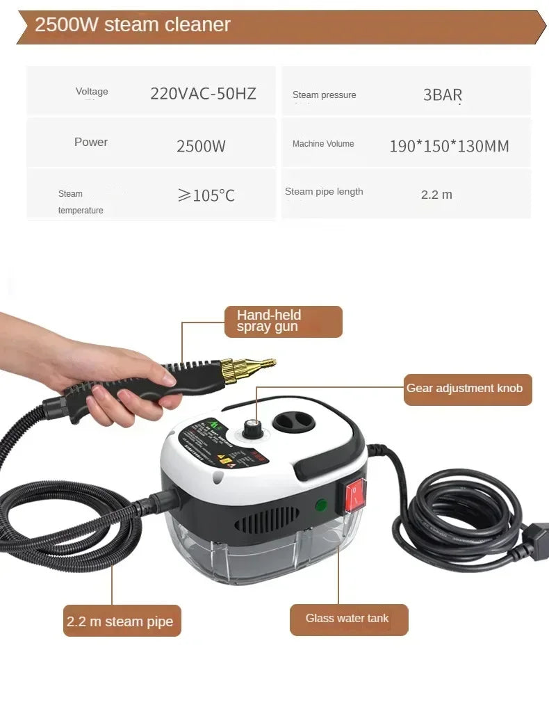 2500W Jet Washer Machine for Home Car Kitchen Air Conditioner