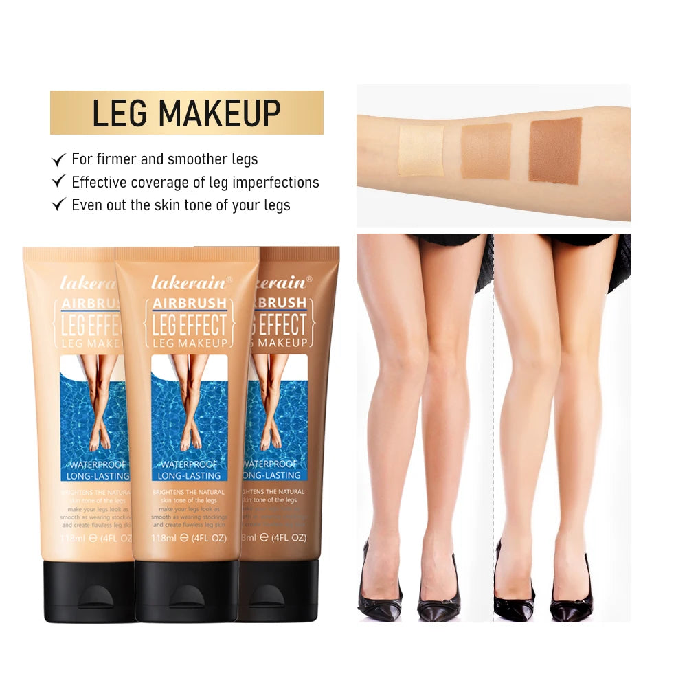 116ml Leg Makeup Waterproof Long Lasting Body Foundation Even Skin Tone Medium Bronze Tanning Cream Anti-Transfer
