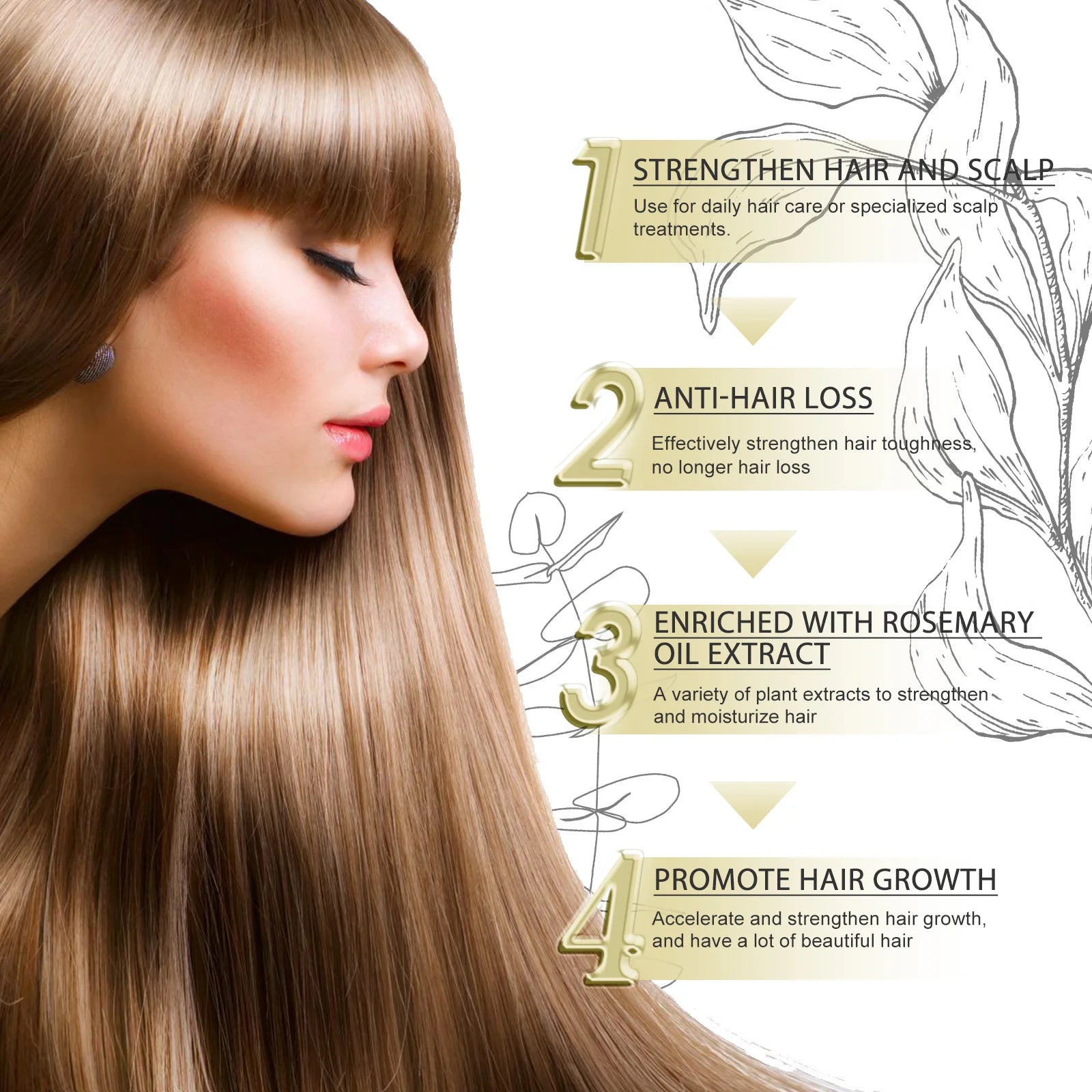 Anti Hair Loss Treatment For Thicker Hair Repairing Dry Damaged Hair Scalp Care With Argan Oil